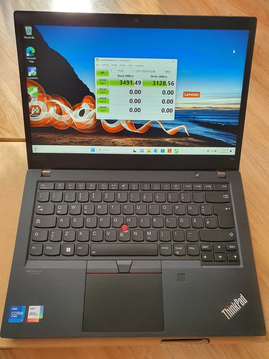 Lenovo ThinkPad T14 Gen 2 i7-1185G7 14.0" IPS 32GB 512GB Win11 Pro nou