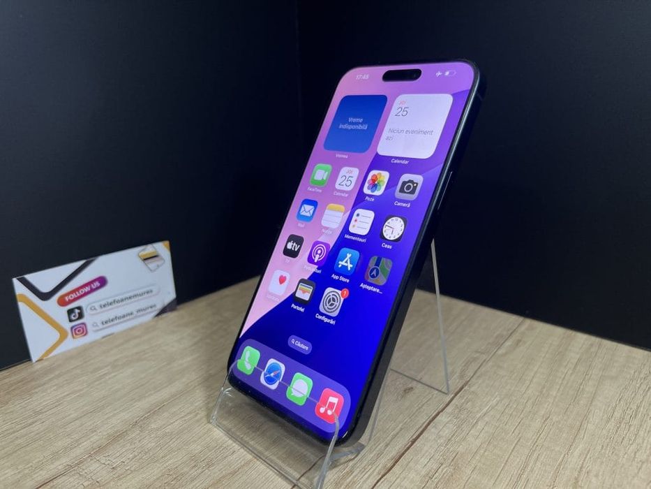 Iphone 15 Pro Max 256Gb Blue Titanium 3 ani garanție, Telefoane Mureș