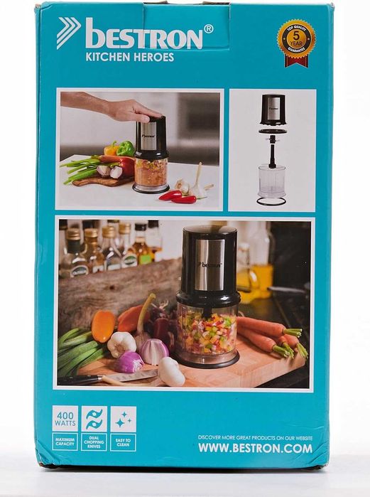 Мултифункционален Чопър Bestron AKC200 500мл 400W, две режещи остриета