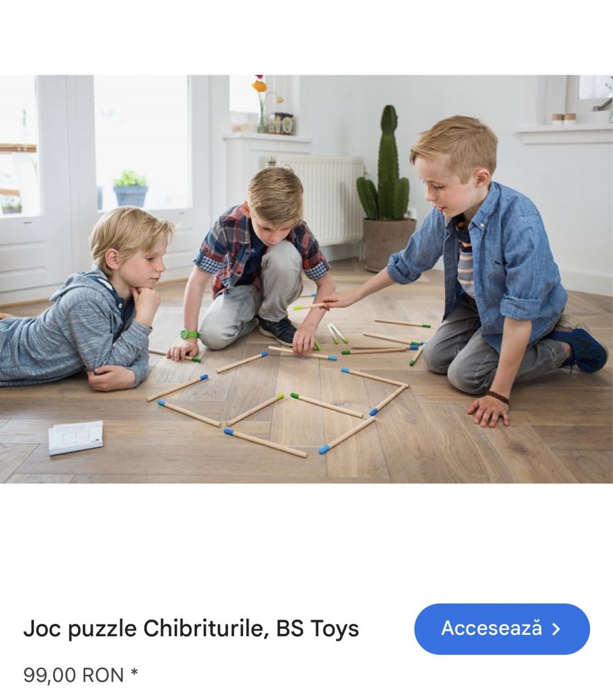 Joc puzzle Chibriturile, BS Toys
