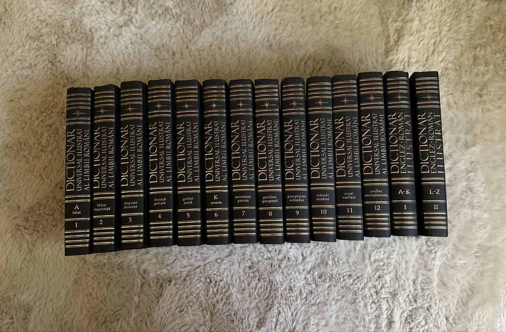 Colectia Dictionar Ilustrat al Limbii Romana + Englez-Roman