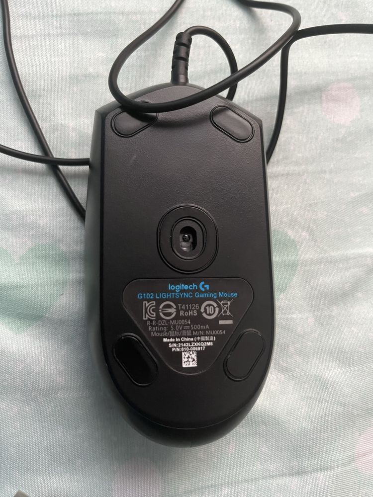 Mouse Logitech G102 Lightsync pentru office Desigilat FullBox Negru