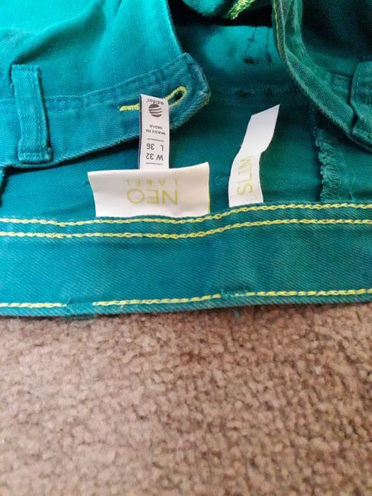 Blugi slim fit adidas verzi.!