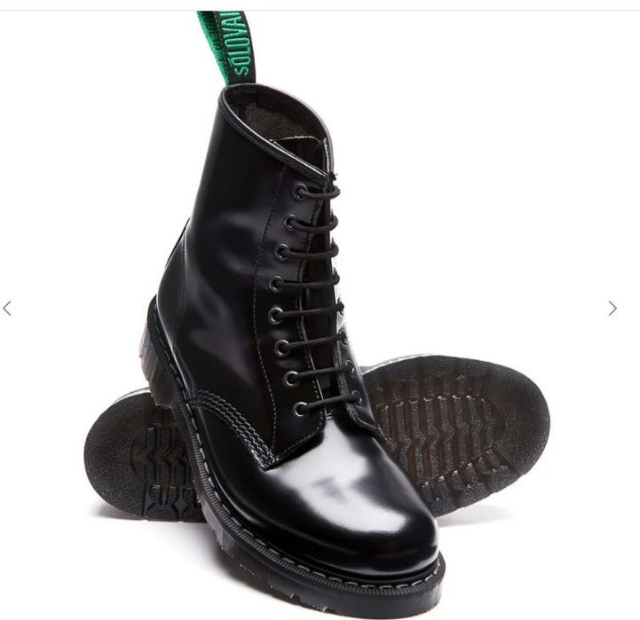 Обувь Black Hi-Shine 8 Eye Derby Boot