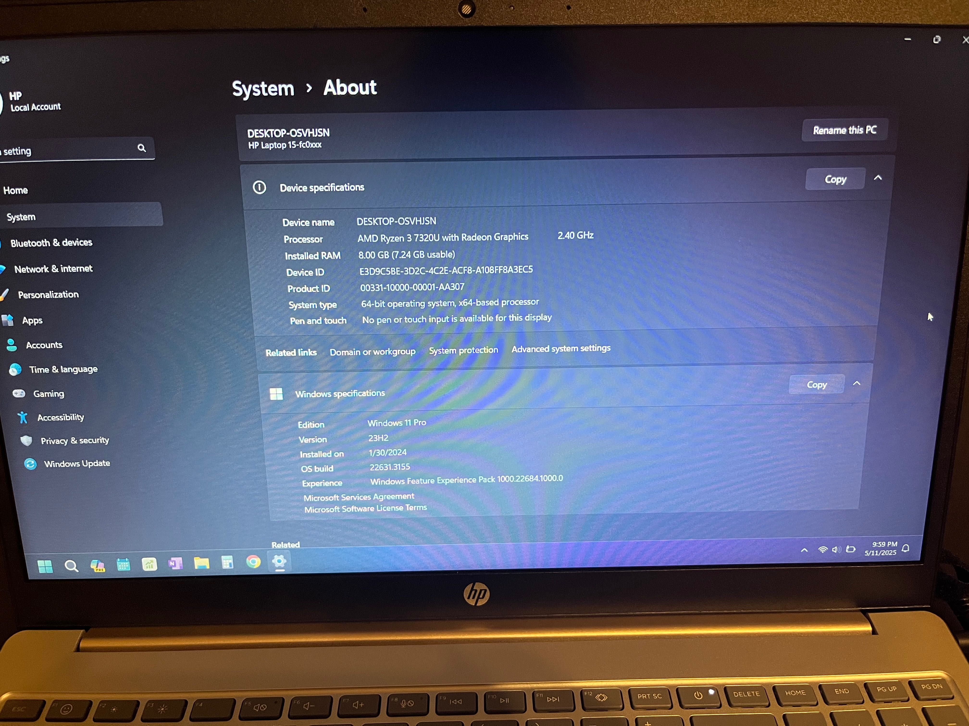 Laptop HP ca nou de vânzare -preț excelent!