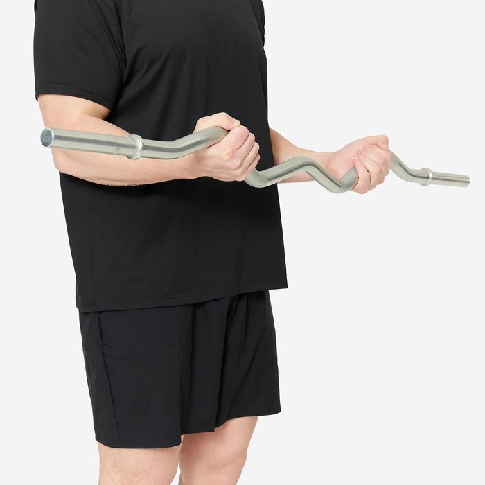 Bară curl Bodybuilding - produs resigilat - (SecondHand) Decathlon