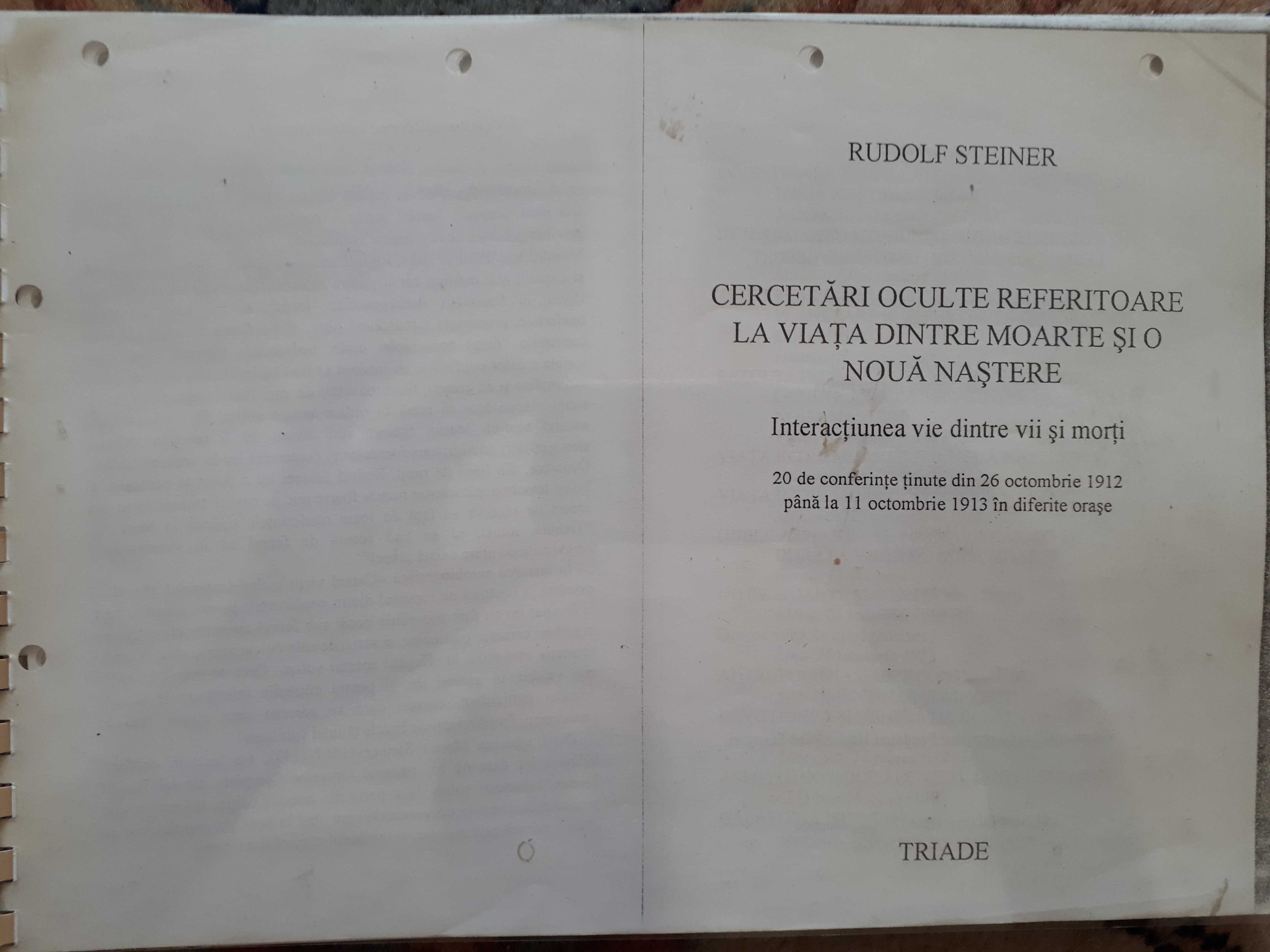 Rudolf Steiner, Teosofie, Cercetari oculte Texte antroposofice Craciun