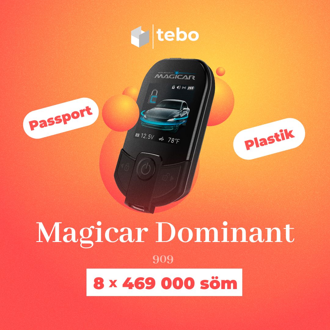 Signalizatsiya Magicar Dominant 909s 469 000 сўмдан 8 га бўлиб тўлашга