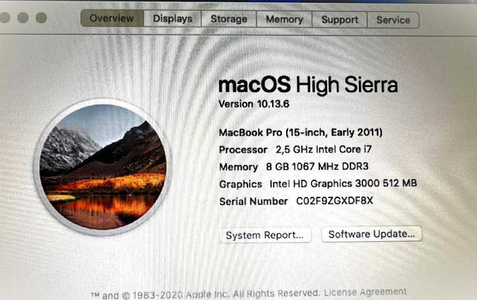 MacBook Pro [256 SSD, 15-inch, Early 2011]