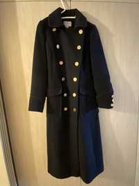 Английское Драповое шерстяное пальто по фигуре