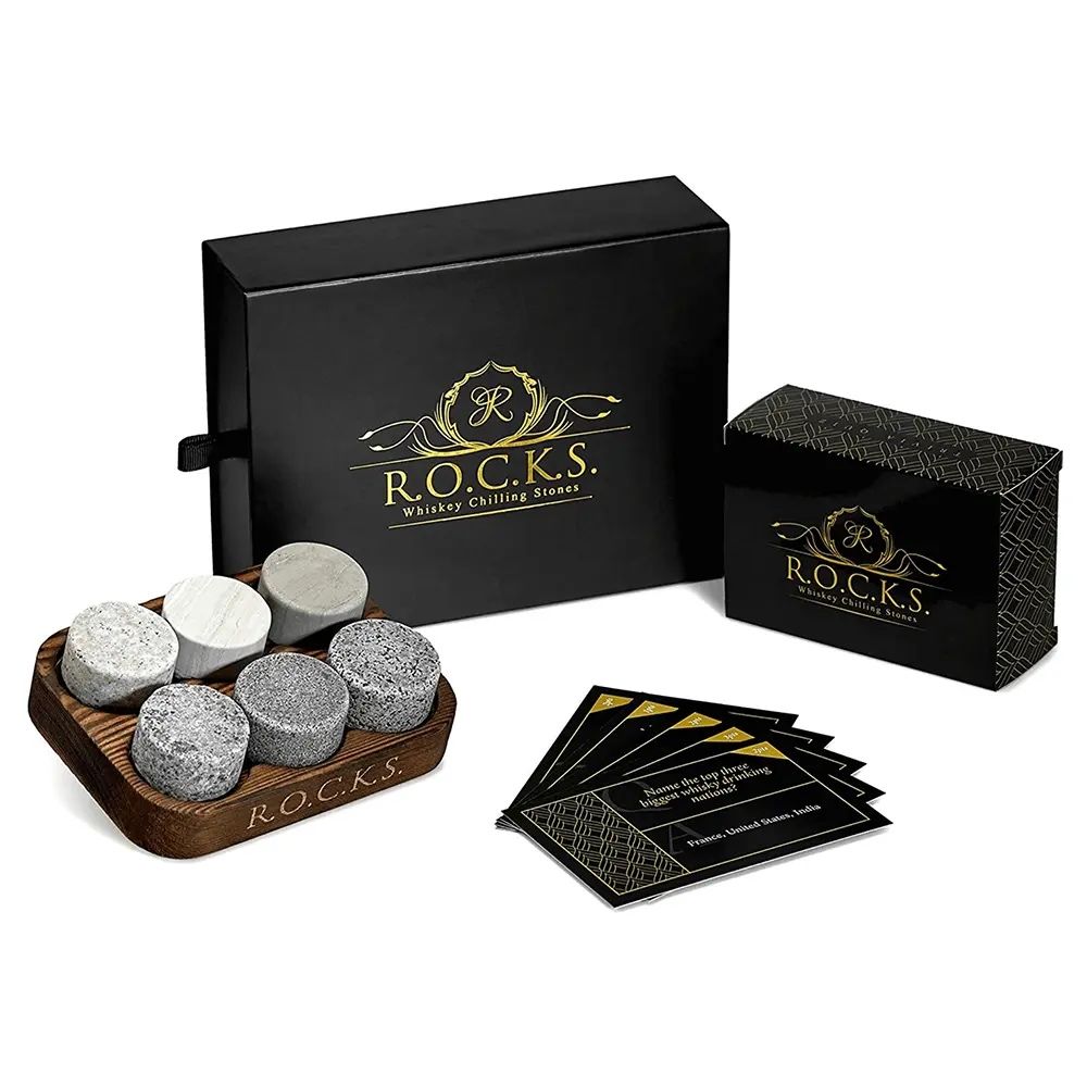 Уиски сет R.O.C.K.S. - The rocks X TRIVIA quiz set