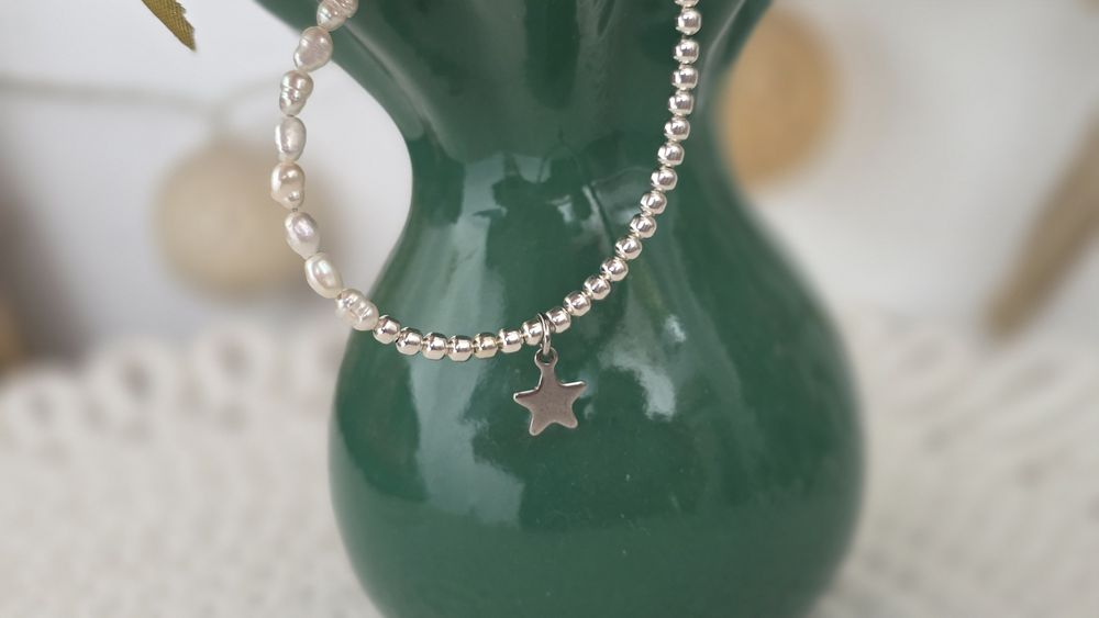 Bratara perle&argint