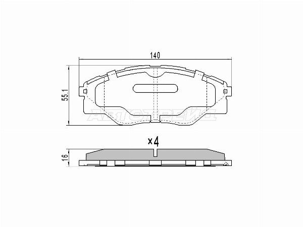 Колодки тормозные Toyota Hilux pick up