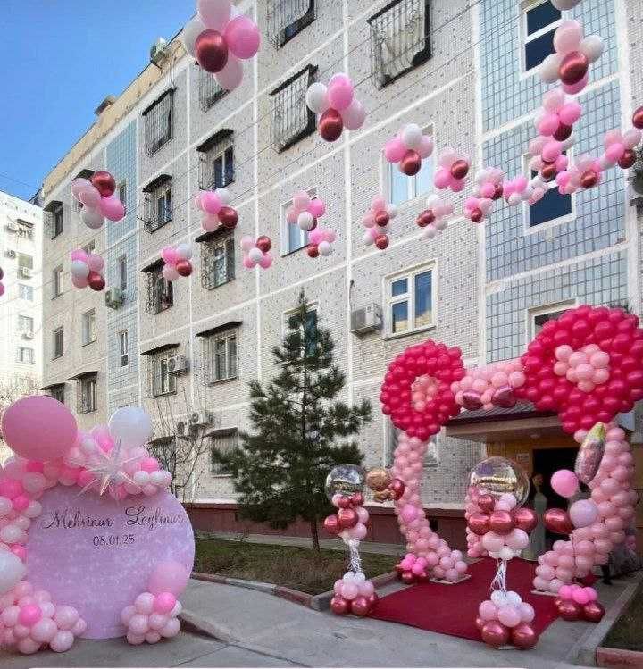 оформление шарами для банкетов гелиевые шарики shar