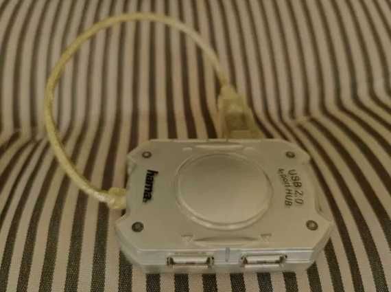 Промо НОВ USB разширител хъб HAMA УСБ разклонител 1 към 4