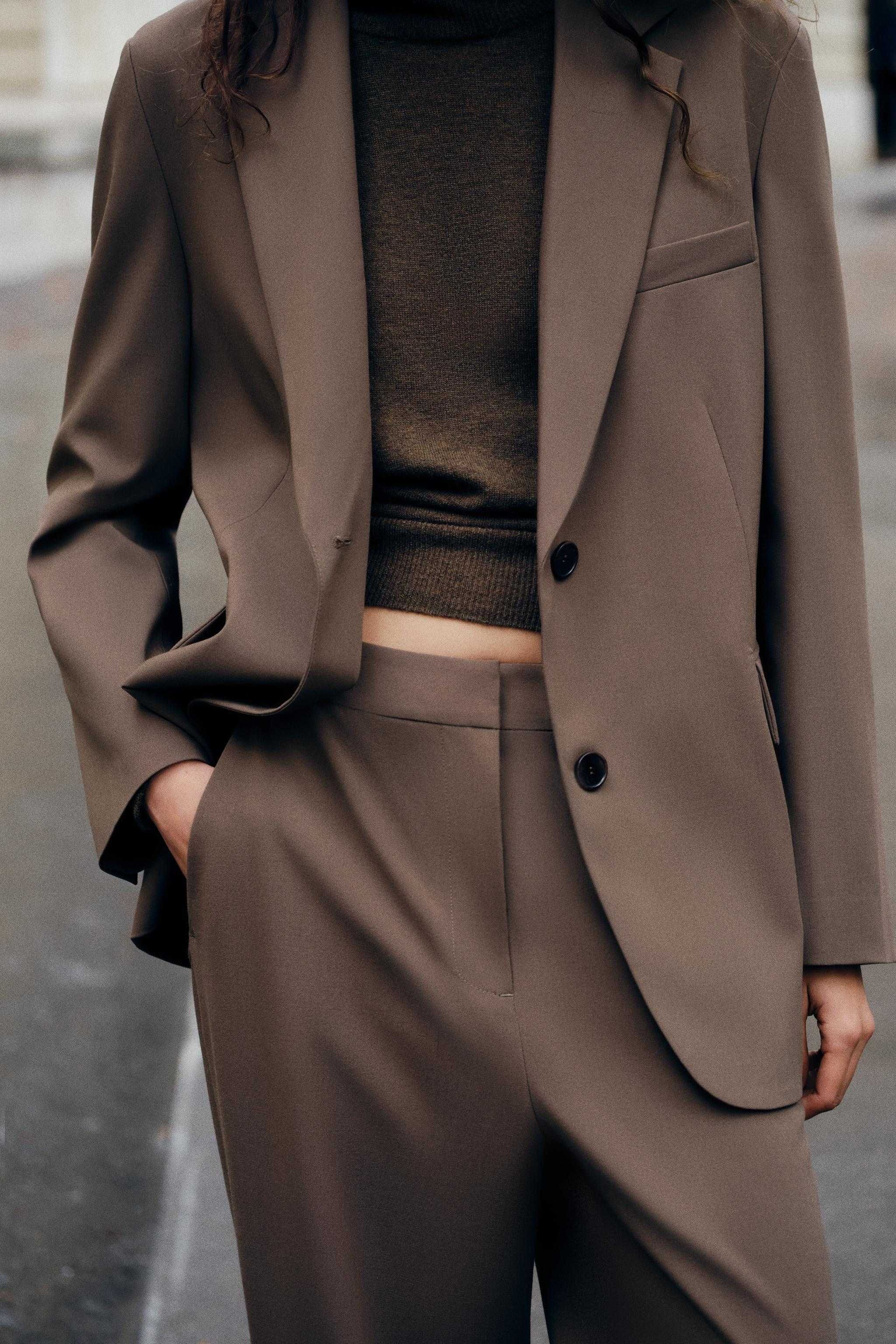 ZARA ZW Collection новый блейзер оверсайз XS-S-M