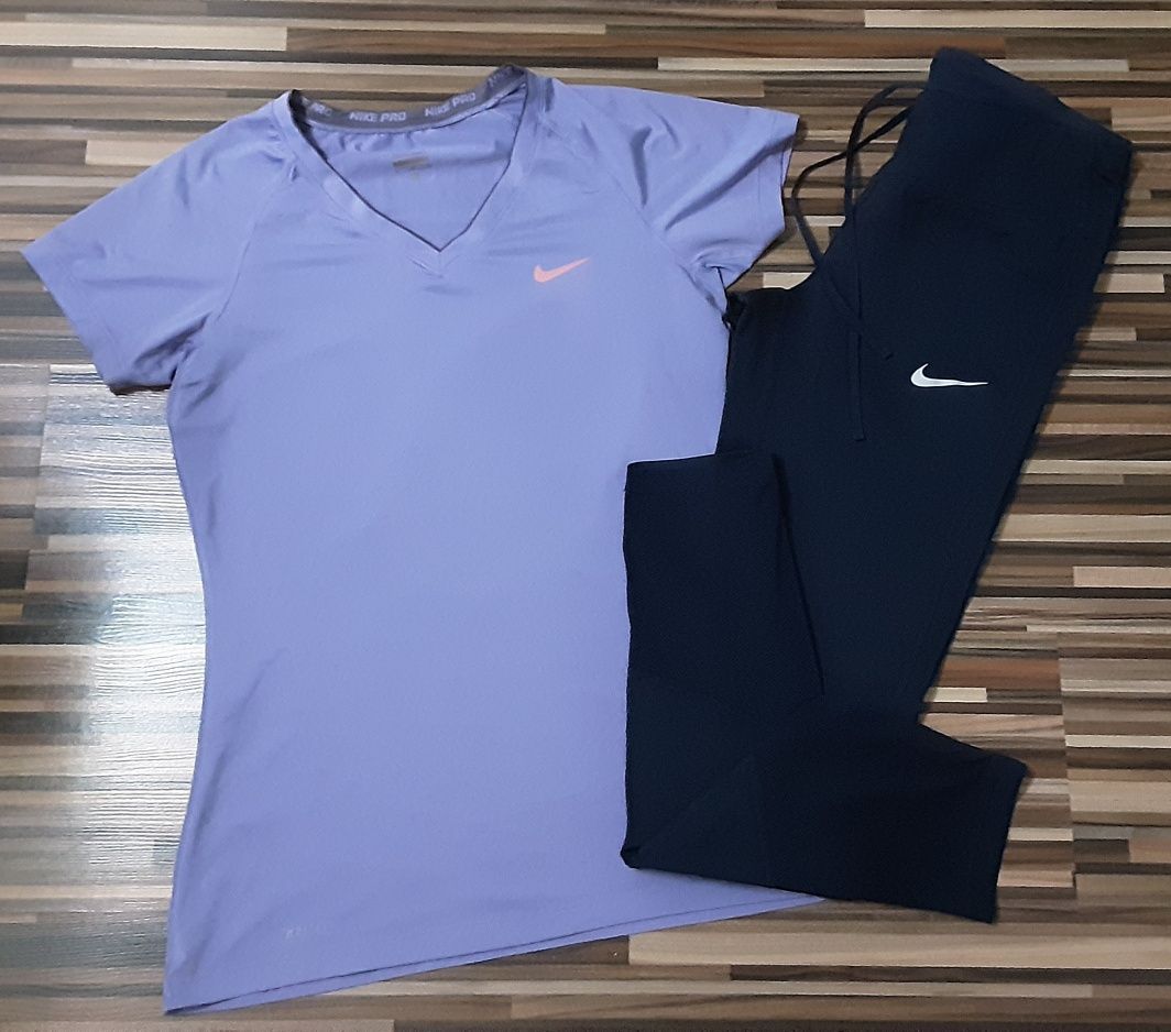 (M) NIKE PRO оригинален сет тениска и клин 45.00лв