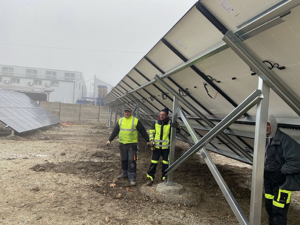 Sistem complet de montaj la sol 40panouri fotovoltaice