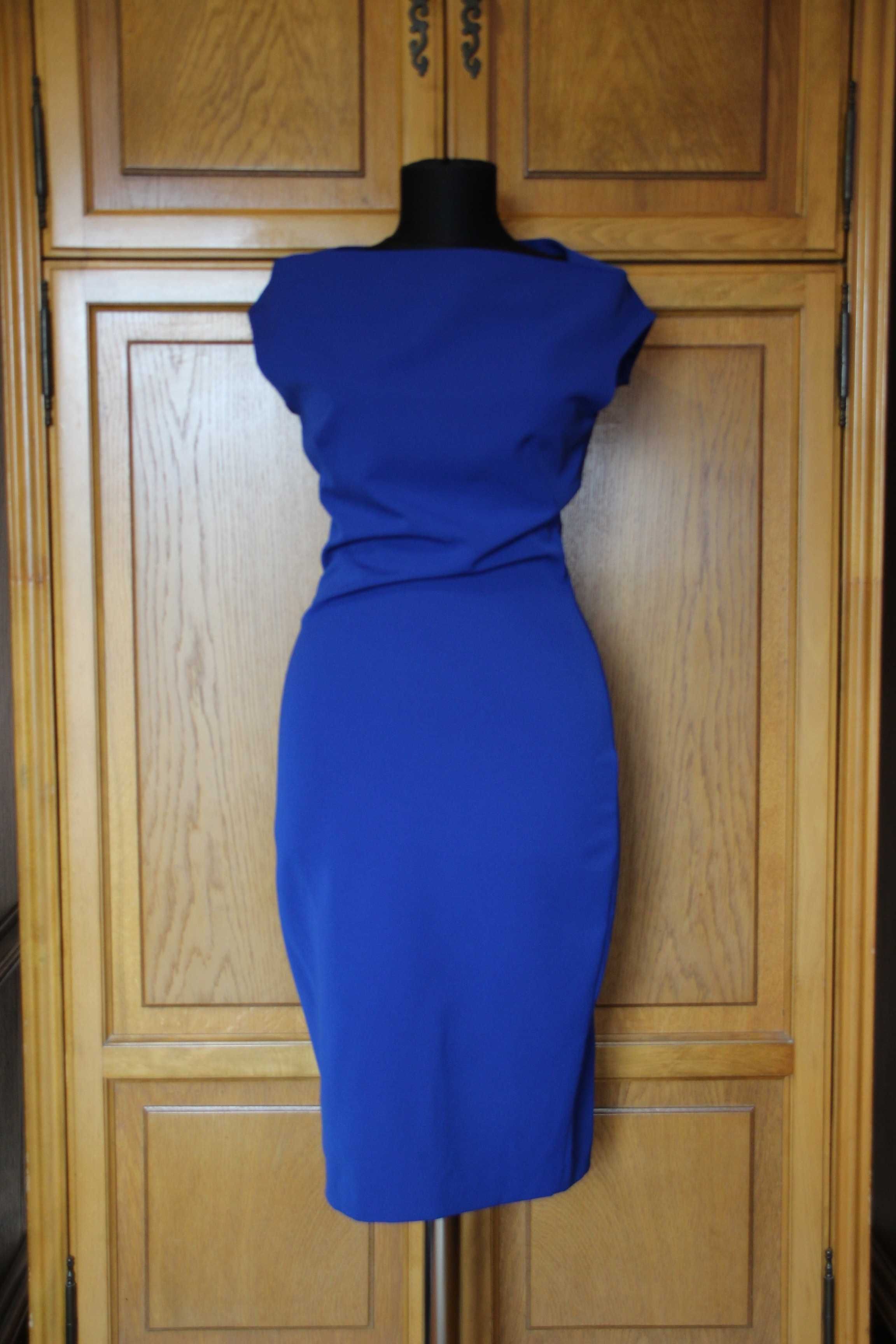 Rochie Zara albastru roial, 36 S