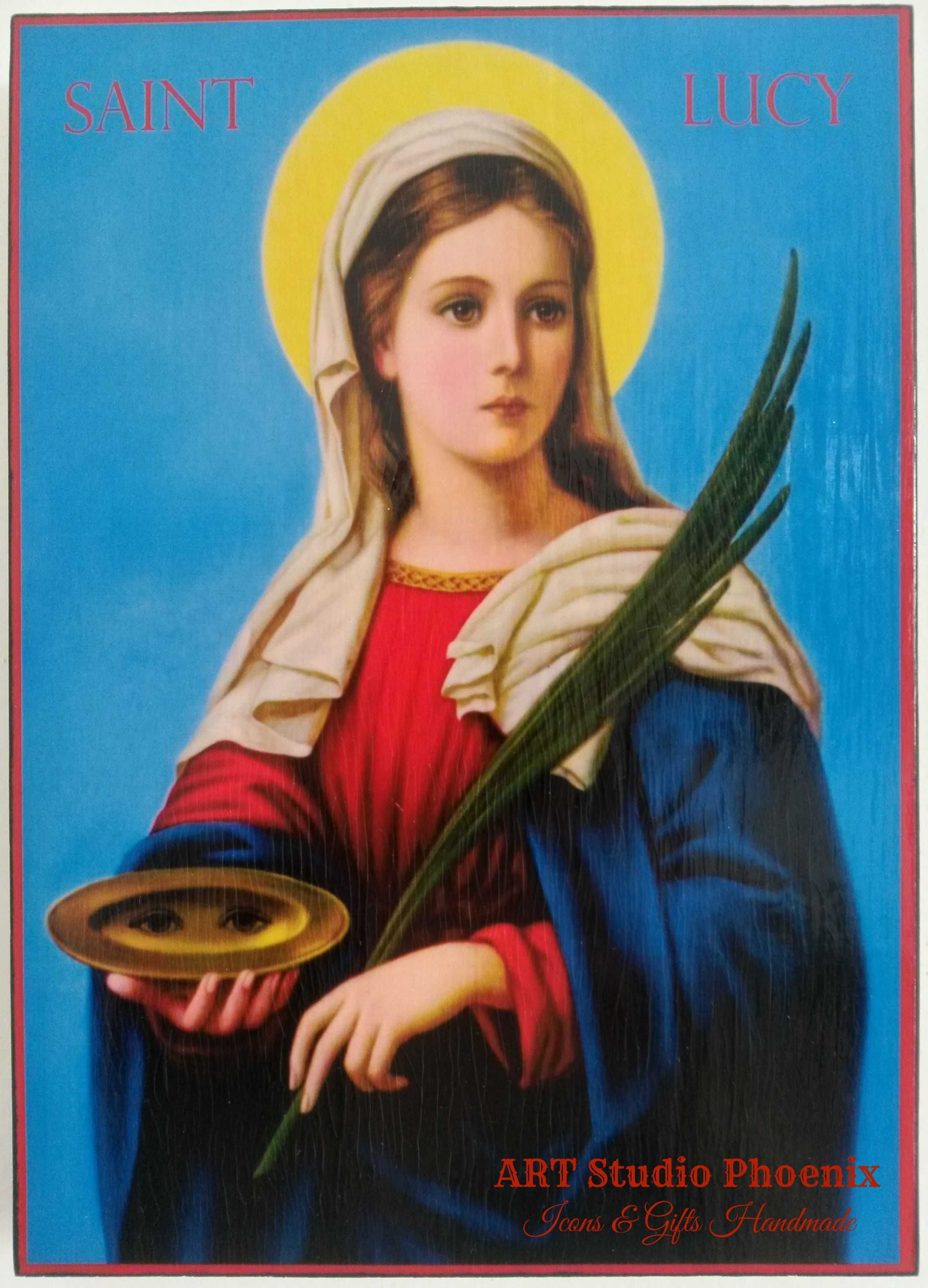 Икона на Света Лусия - закрилница на слепите ikona sveta lusia