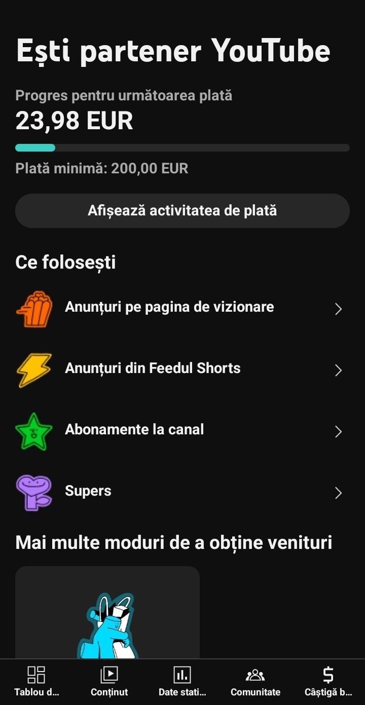 Vand canal YouTube monetizat 9000 abonati+