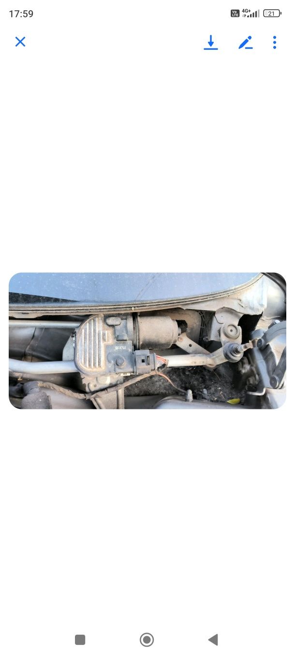 Механизъм с моторче  чистачки за Vw Passat b6,Vw Touran