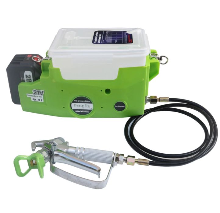 Акумулаторна машина за безвъздушно боядисване 500 W - 1,1 лит./ мин  !