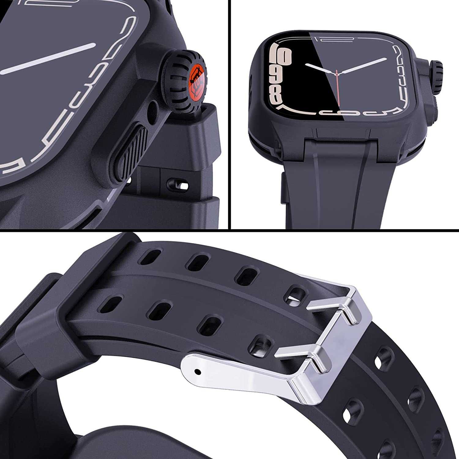 Husa antisoc protectie 360 waterproof APPLE Watch 7 8 9 45mm full body