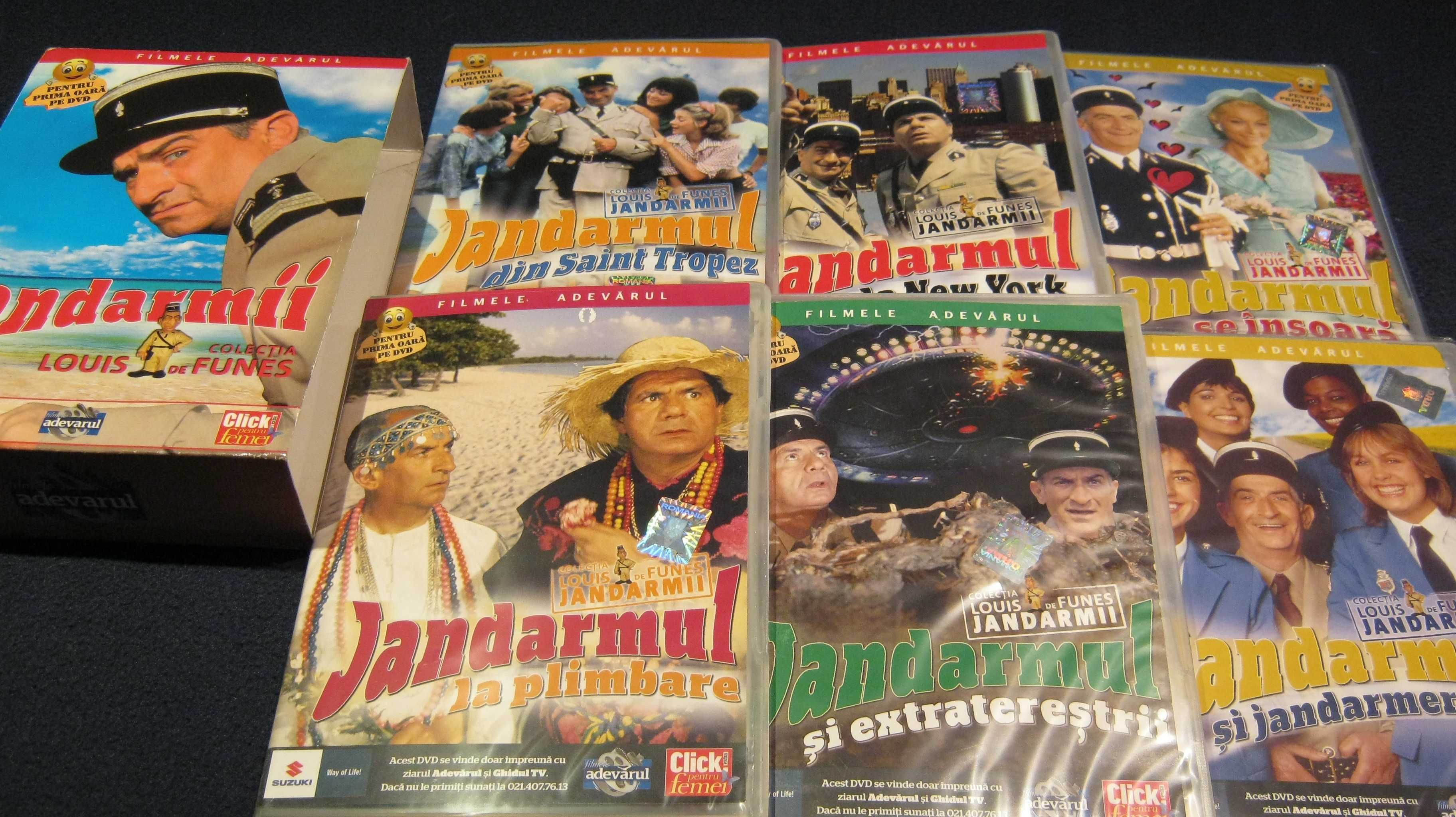 Lot 6 DVD/LOUIS De FUNES/peste 9 ore de comedii celebre.