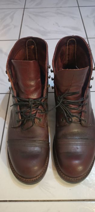 ghete red wing purtate de cateva ori
