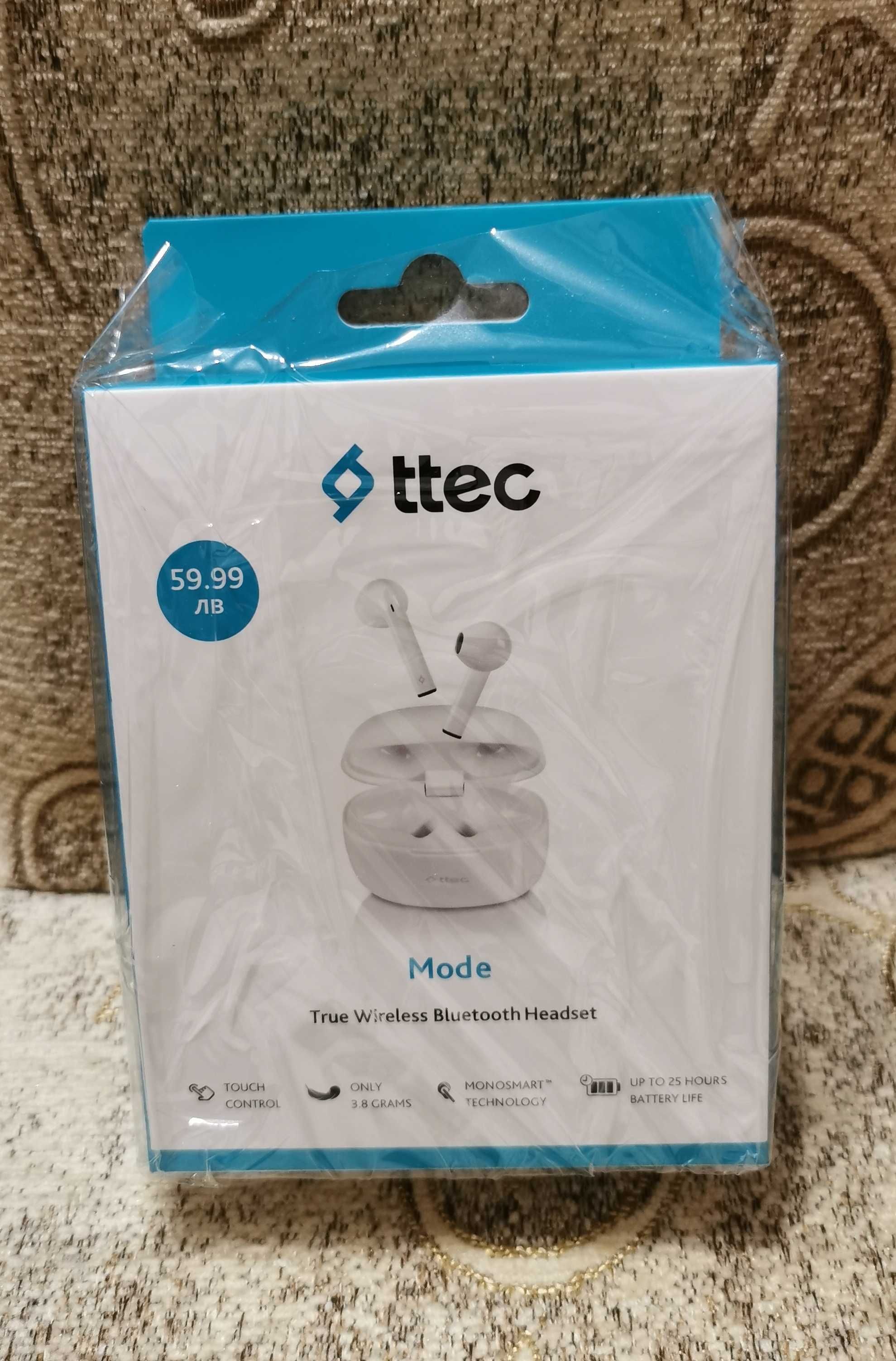 Запечатани слушалки TTEC Mode