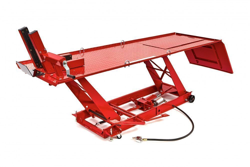 Elevator hidro-pneumatic pt. motociclete 450kg cu fixare roata