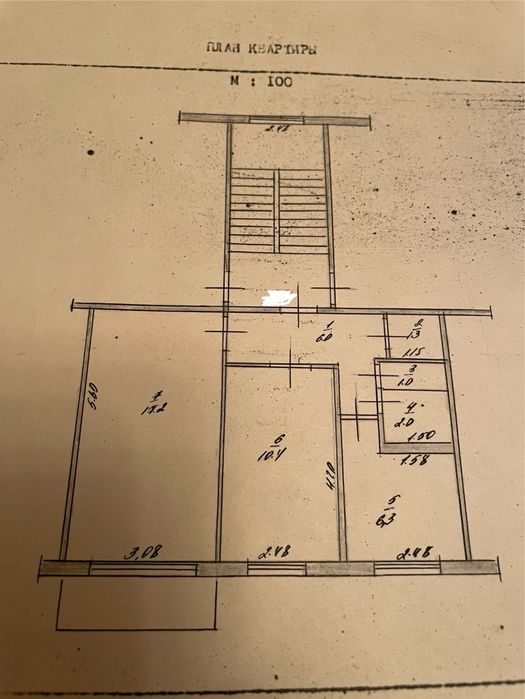 Квартира 2х комн 3/5 сзади ТД Школьник ул. Кррдери 133