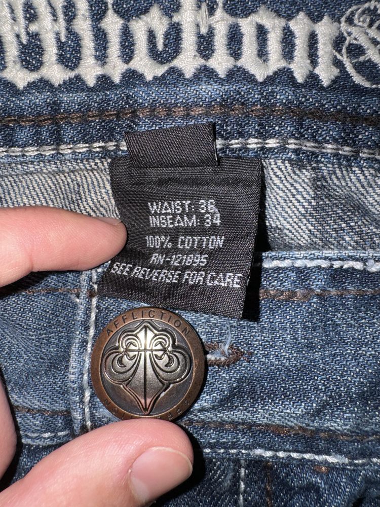 Blugi Baggy Affliction Denim Killer Y2K Vintage