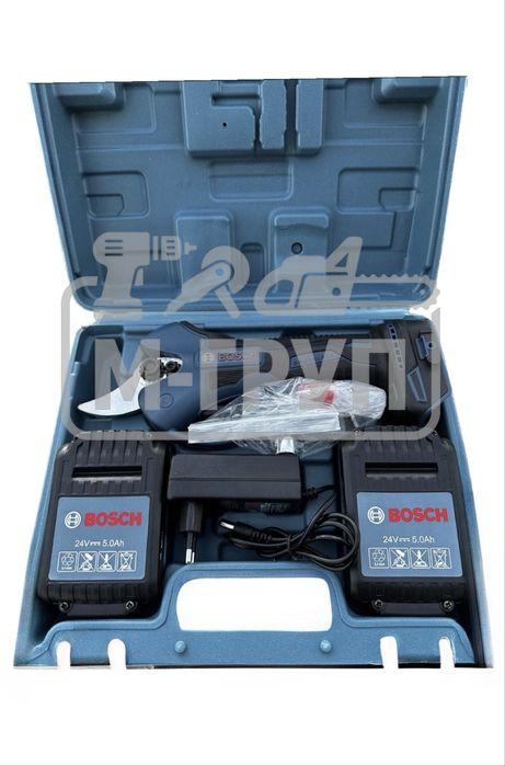 Акумулаторна лозарска ножица Бош 24V 5Ah