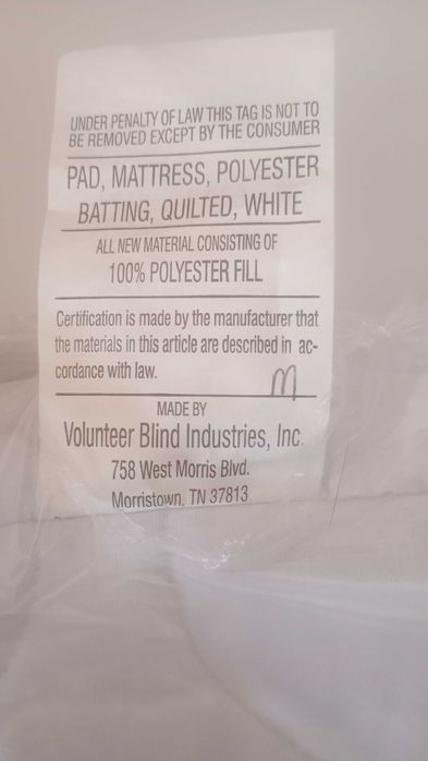 Husa matlasată protecție saltea 90x200cm - Made in USA