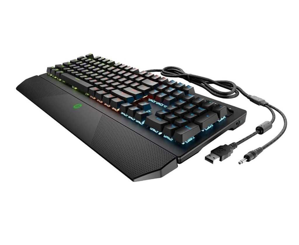 Tastatura gaming mecanica HP Pavilion 800, iluminare RGB, QWERTY US