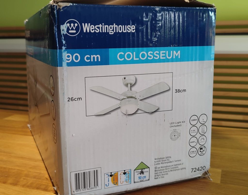 Ventilator de tavan cu lumina LED / telecomanda Westinghouse Colosseum
