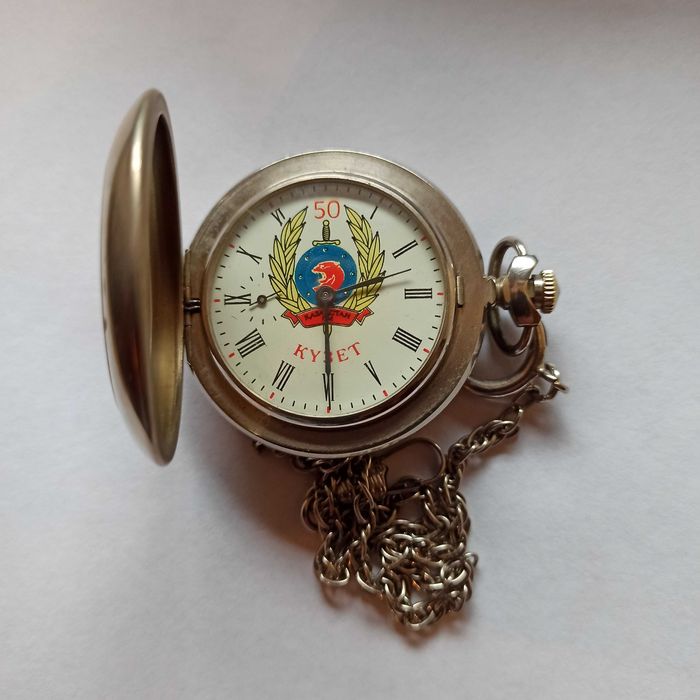 Часы карманные, мужские, "Кузет". Винтаж.
