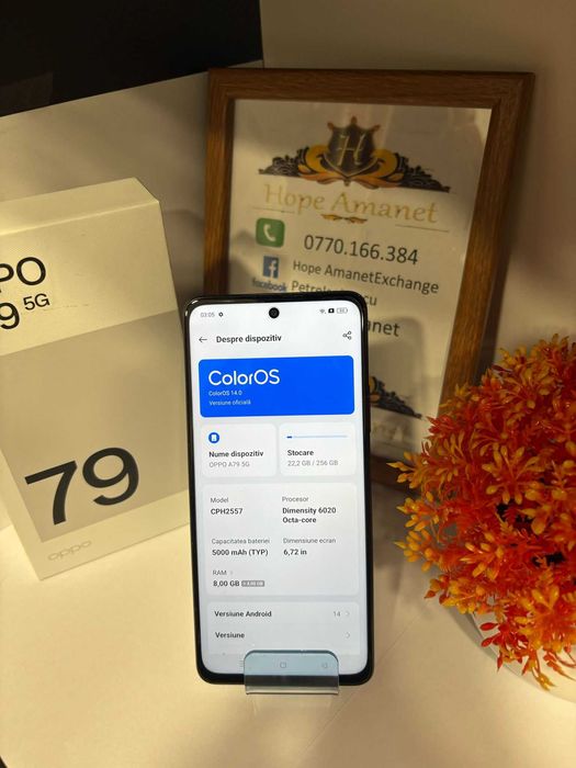 HOPE AMANET P2-Oppo A79 la Cutie 256 GB / 8 GB RAM