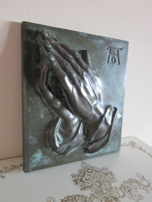 cadou deosebit Albrecht Durer Maini Germania 1960 bronz masiv