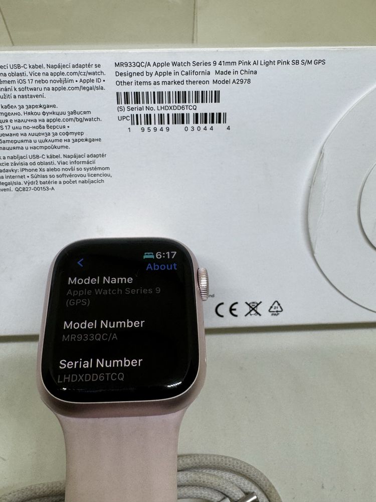 Apple Watch Series 9 41MM Pink 98 %