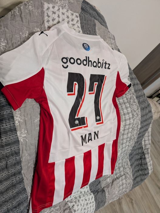 Tricou PSV 25/26, Marimea M, Denis Man 27, UCL version