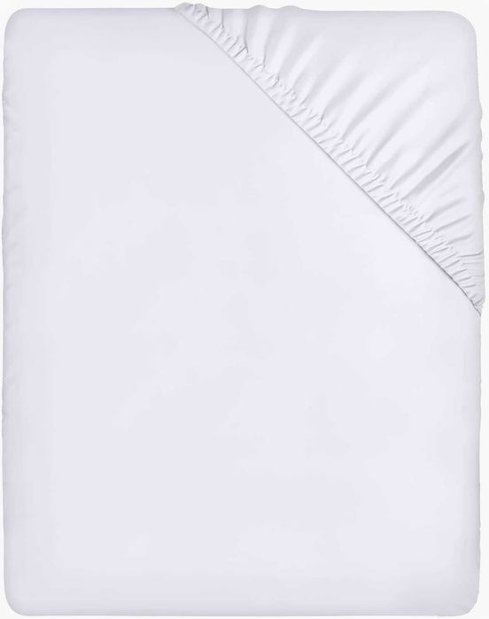 Cearsaf Utopia Bedding, 160 x 200 x 35 cm, microfibra, alb