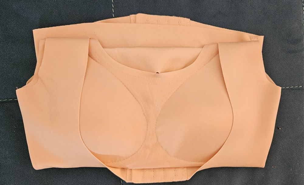 Bustiera tip corset culoare bej