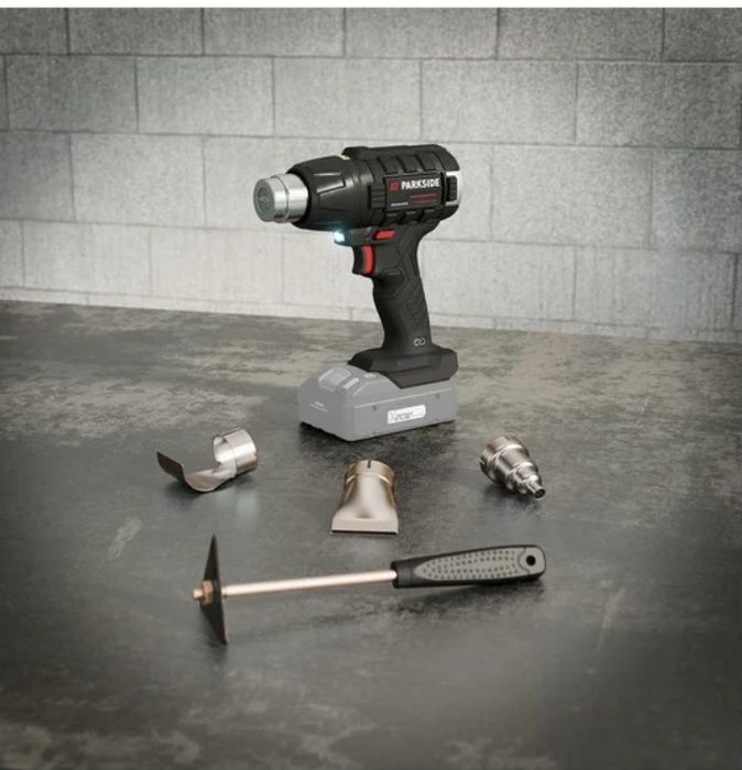 Parkside generator aer cald feon pe baterie 20V pistol aer fierbinte