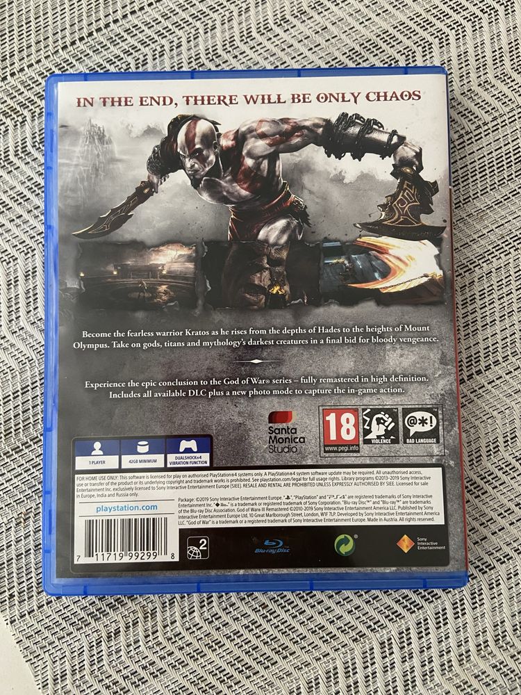 Игра За PS4 God Of War 3 Remastered