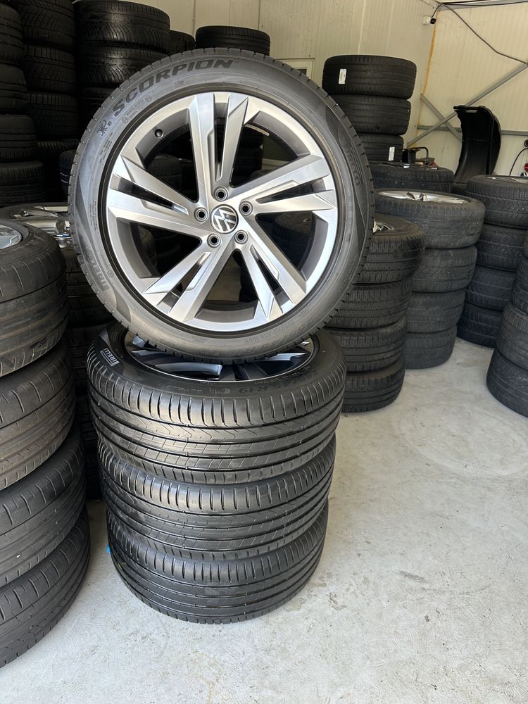 jante tiguan r line 5x112 anvelope 255 45 19 top ca noi