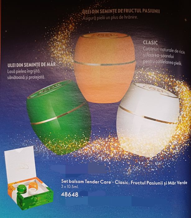 Set 3 balsamuri Tender Care - Clasic, Fructul Pasiunii si Măr Verde