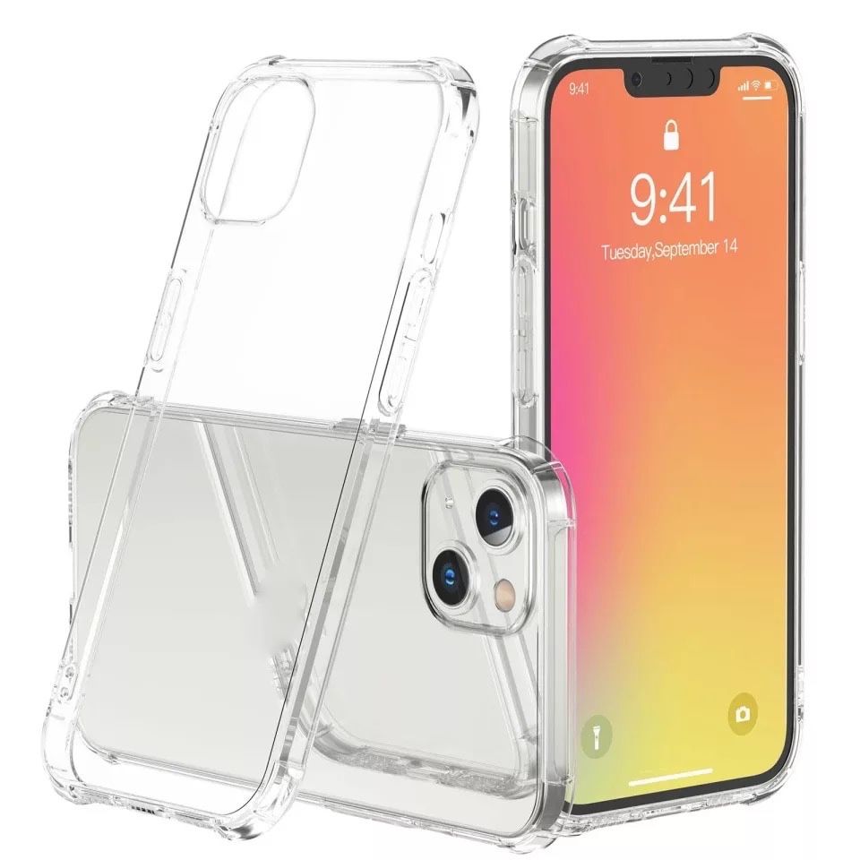Iphone 13/14/15/16E Pro Max Husa Anti Soc Silicon Transparenta Impact